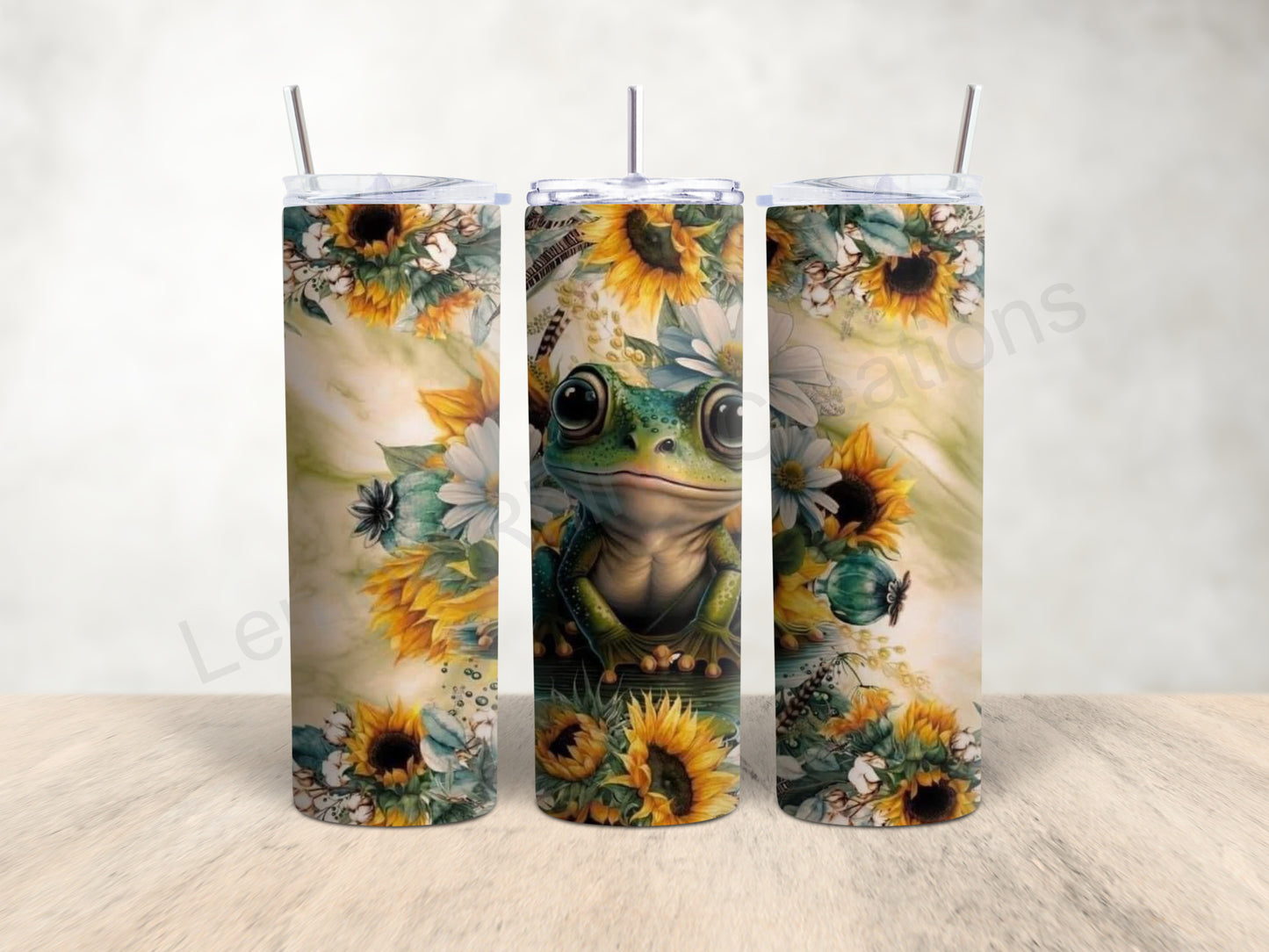 20oz Tumbler - Sunflower Frog