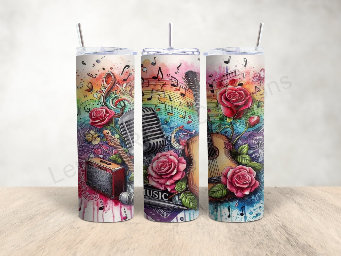 20oz Tumbler - Music Theme