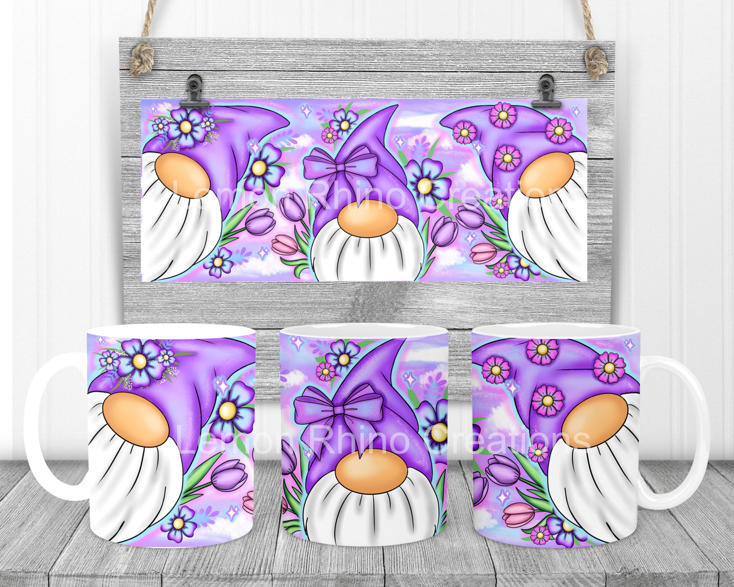 Purple Spring Gonk Mug