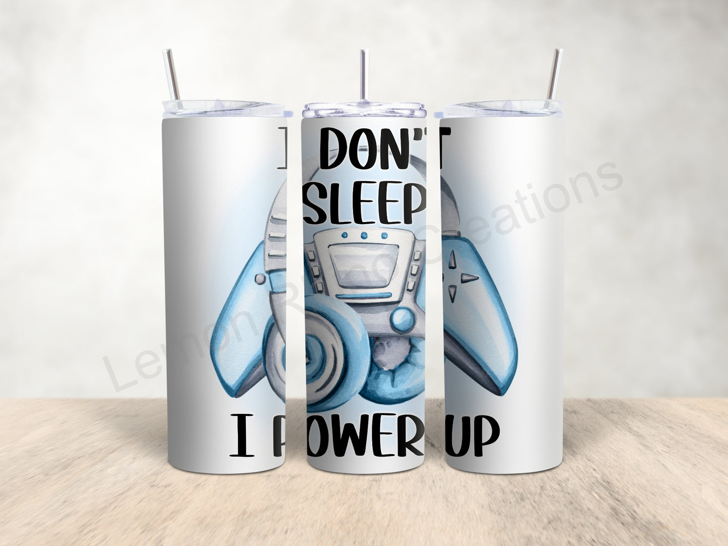 20oz Tumbler - Power Up Blue