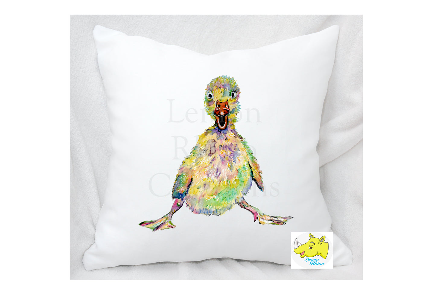 Duckling Rainbow Design Cushion