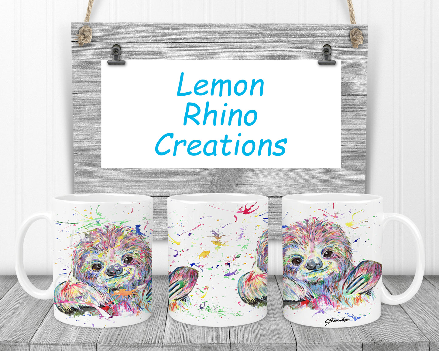 Sloth Mug - Rainbow Designs Collection