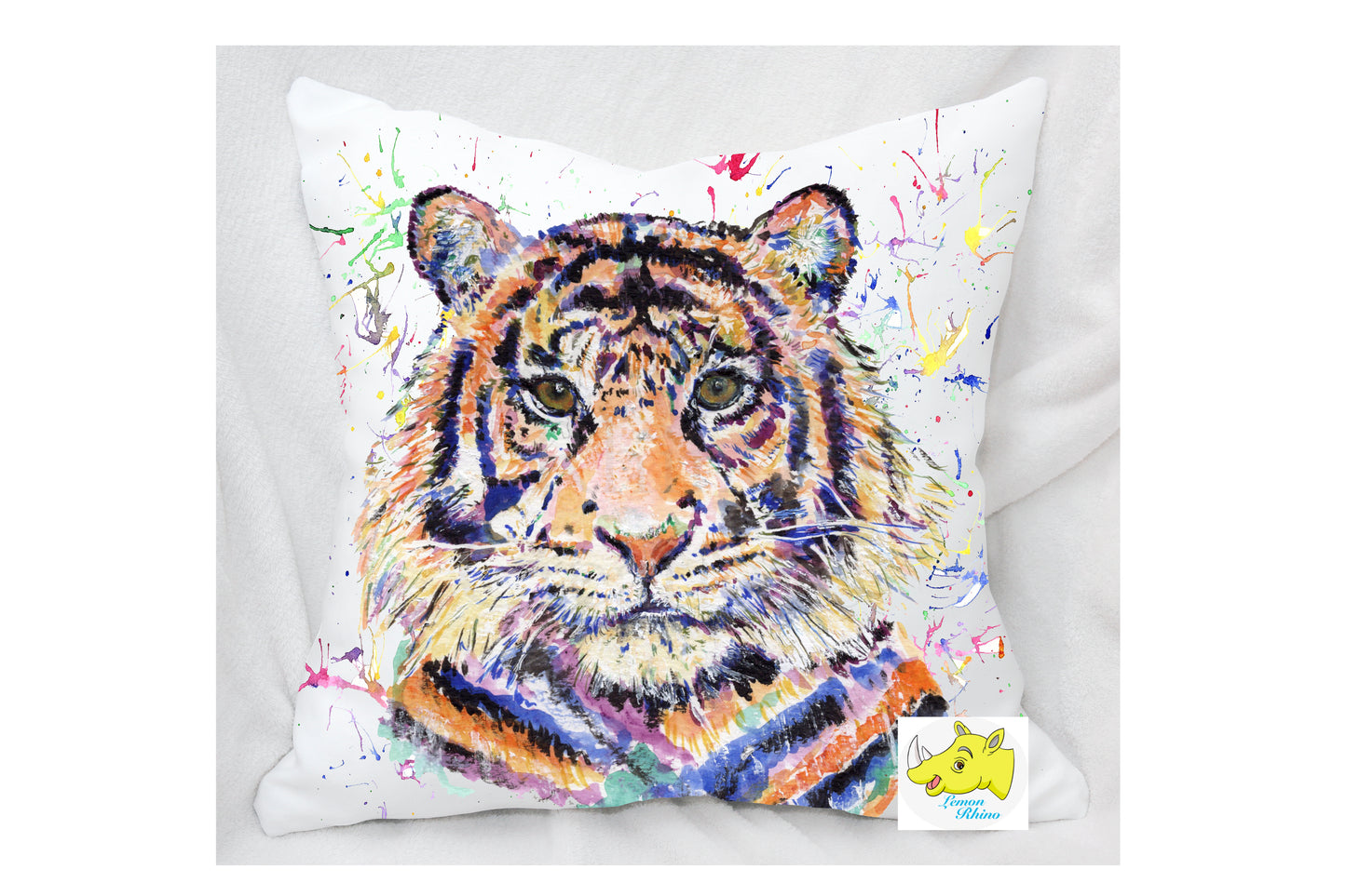 Tiger Rainbow Design Cushion