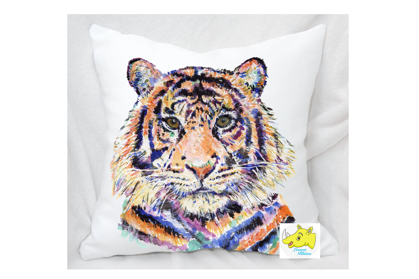 Tiger Rainbow Design Cushion