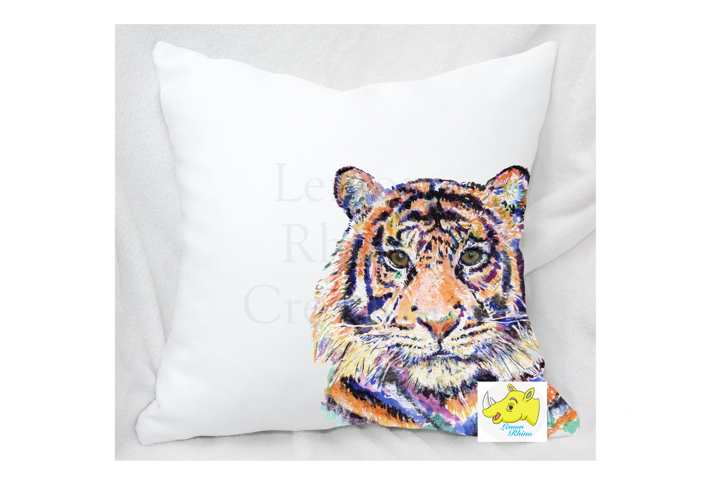 Tiger Rainbow Design Cushion