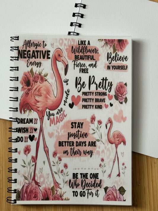 Flamingo Positivity Notebook