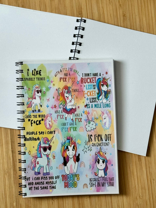 Unicorn Moods Notebook