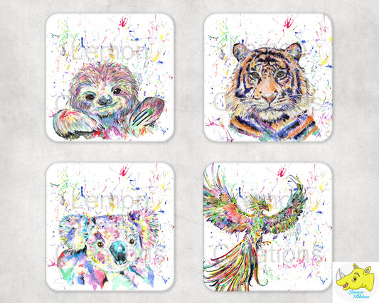 Rainbow Designs Coasters