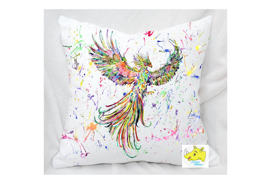 Phoenix Rainbow Design Cushion